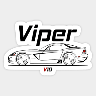 Classic Viper Muscle V10 Racing Sticker